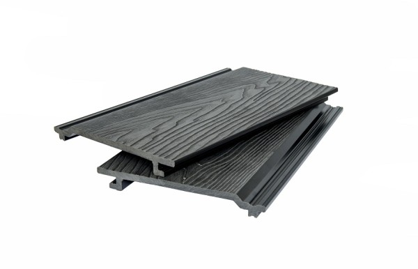 Фасадная доска POLIVAN GROUP 3D фактура дерева DENPASAR чёрный купить в Тосно