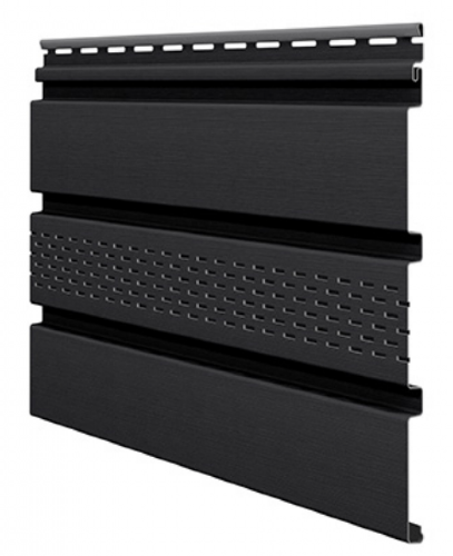 Софит ламинированный VOX UNICOLOR с центральной перфорацией, Графит купить в Тосно