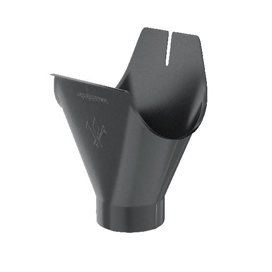 Водосток Aquasistem, система 125x90 - Воронка желоба RAL 7024 Тёмно-серый купить в Тосно