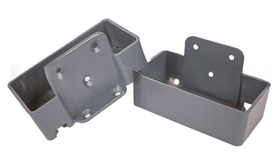 Крепление перил прямое из алюминия GardenParkett Серый купить в Тосно