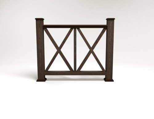 Ограждение из ДПК FG7 венге купить в Тосно