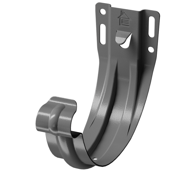 Карнизный кронштейн (штампованный) D125 Döcke STAL PREMIUM Графит, (RAL 7024) купить в Тосно